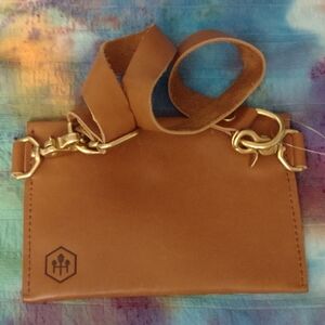 Vintage Cowhide Leather Belt Bag.